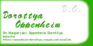dorottya oppenheim business card
